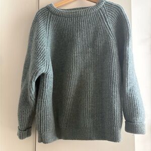 Boheme Ribbed Crewneck Sweater in Sage